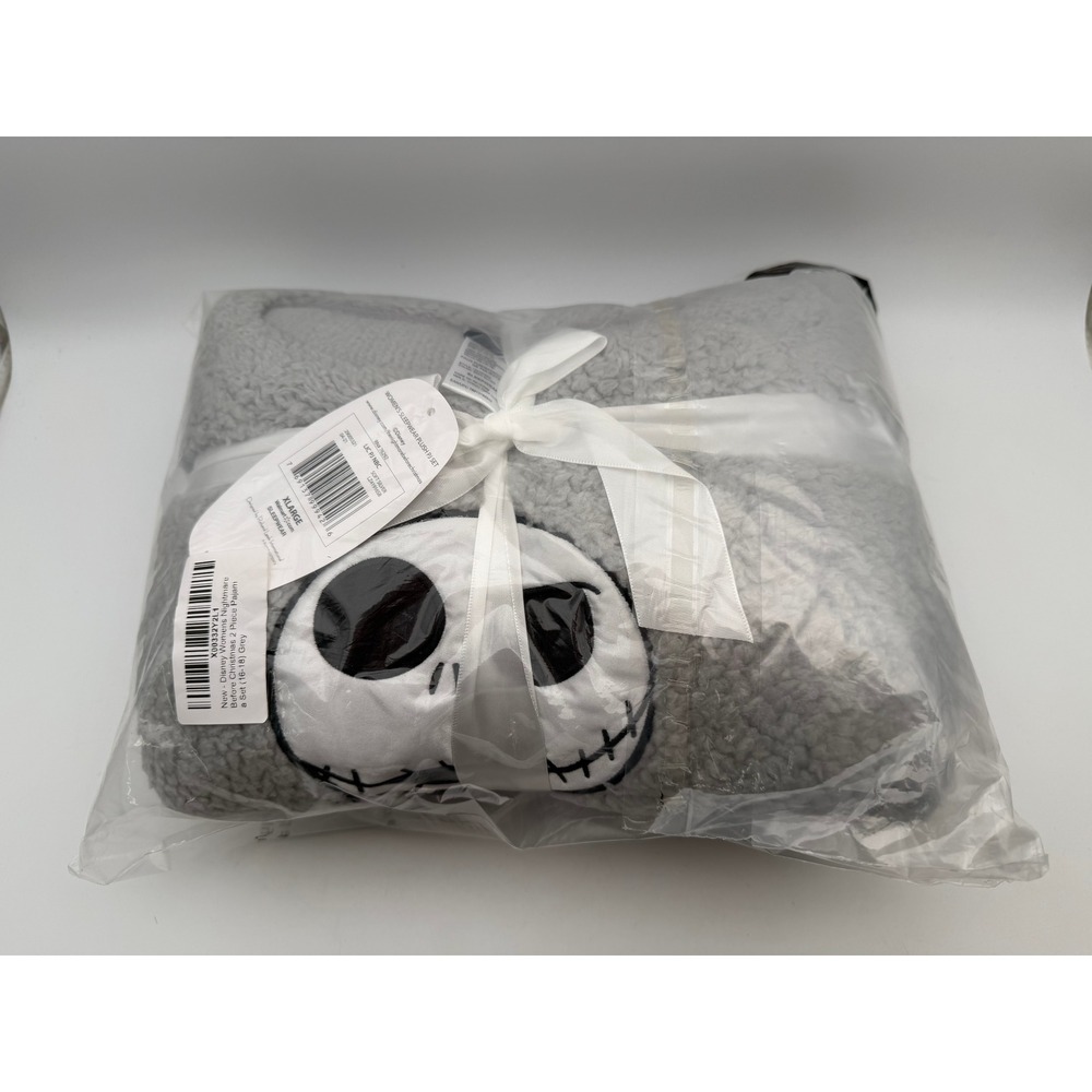 Disney Nightmare Before Christmas Jack Skellington Plush Pajama Set XL 16-18
